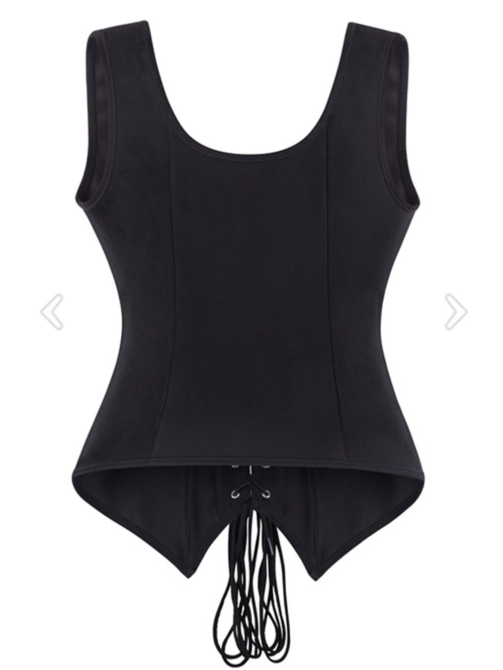 Chicwish Black Lace-Up Corset Camisole - Picture 5 of 6